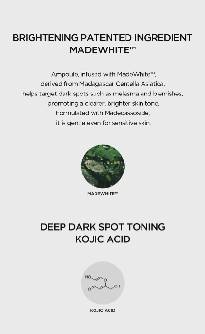 SKIN1004 Madagascar Centella Tone Brightening Dark Spot Ampoule Pad 60pads