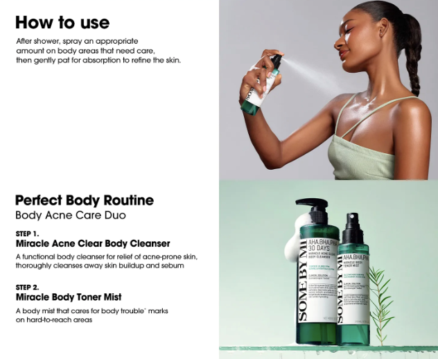 SOMEBYMI AHA BHA PHA Miracle Body Toner Mist 140ml