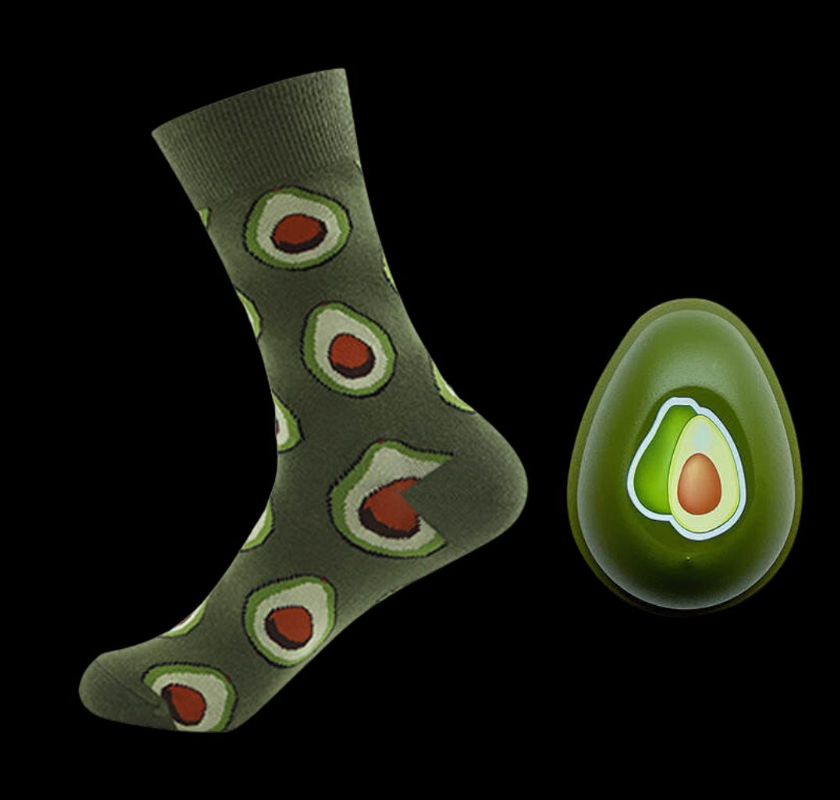 Design Food Socks - Avocado