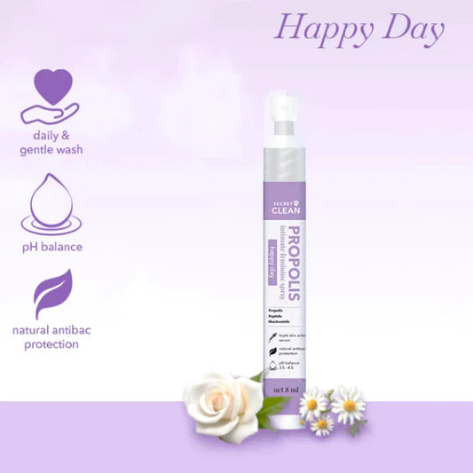 SECRET CLEAN Propolis Feminine Wash & Spray HAPPY DAY