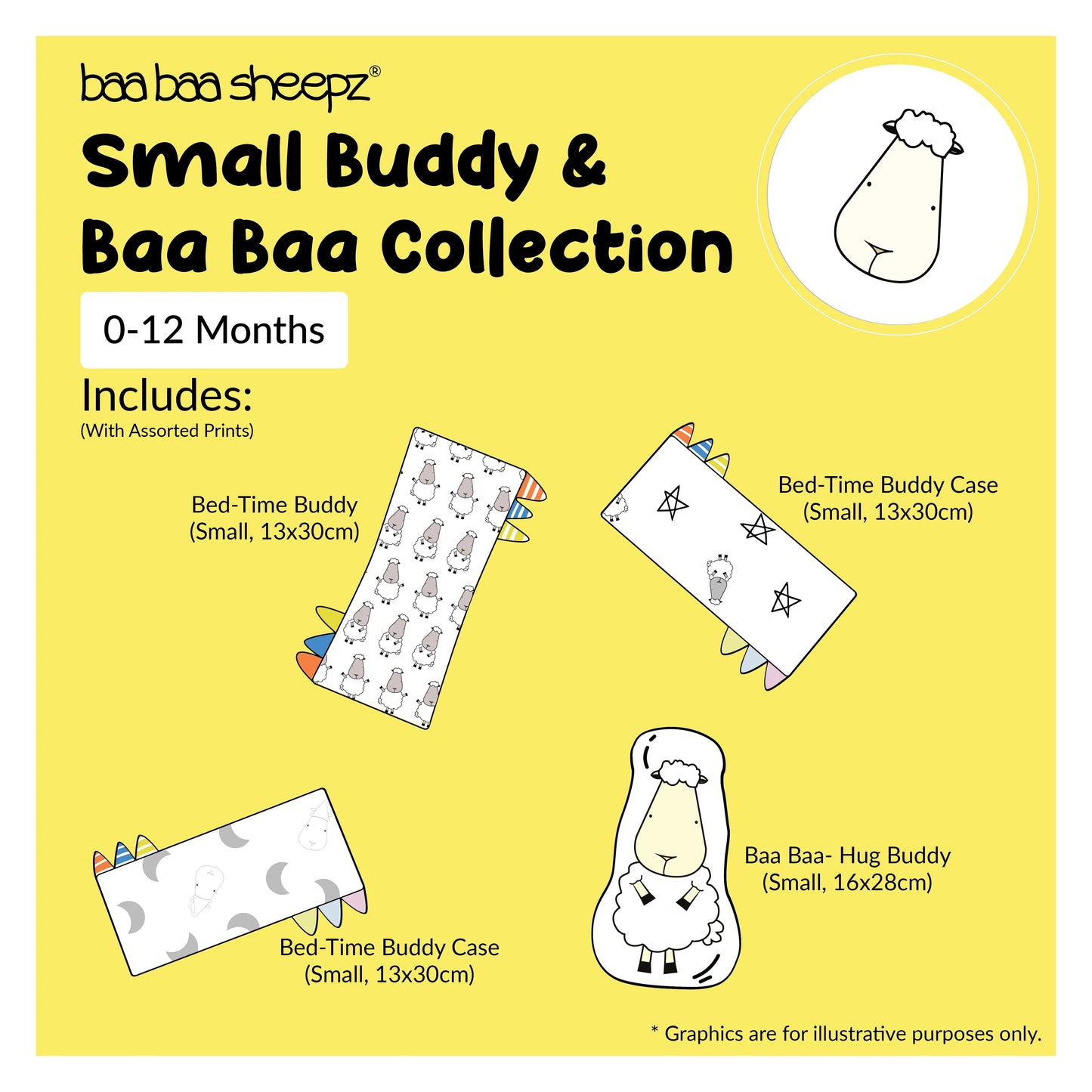 Baabaasheep Bedtime Buddy Pillow