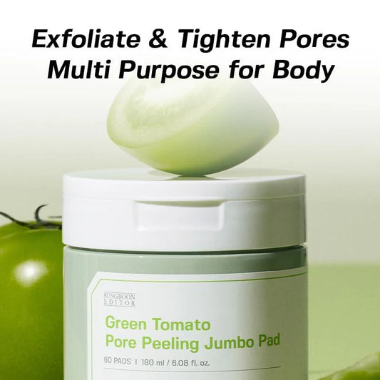 SUNGBOON EDITOR Green Tomato Pore Peeling Jumbo Pad 180ml 60EA