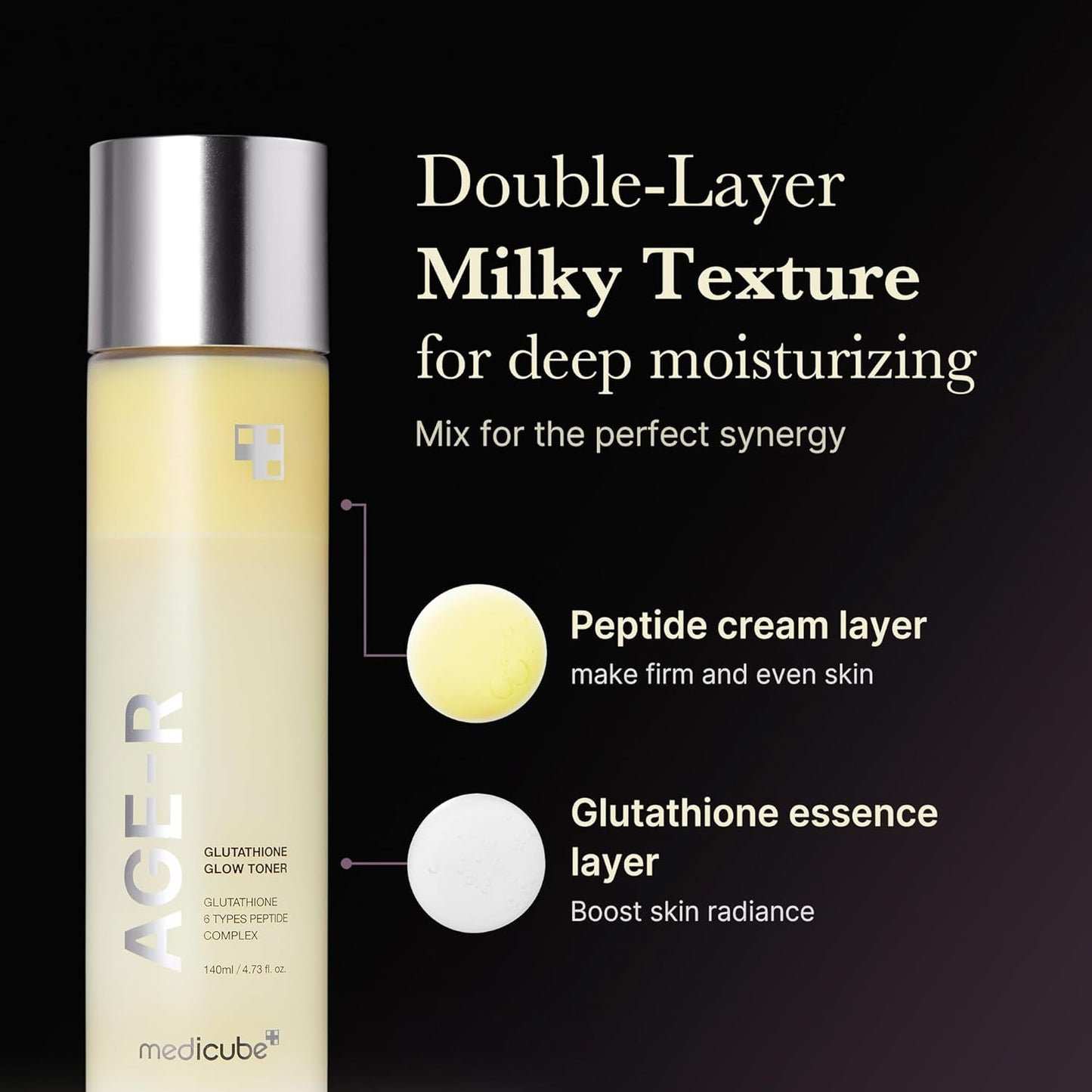 MEDICUBE Age-R Glutathione Glow Toner 140ml