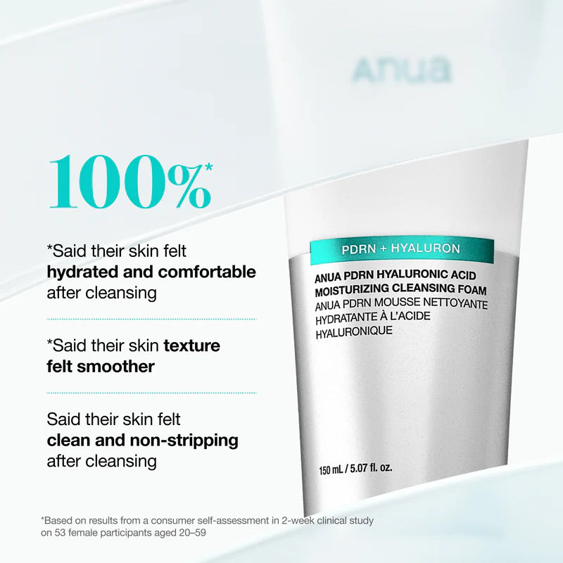 ANUA PDRN Hyaluronic Acid Moisturizing Cleansing Foam 150ml