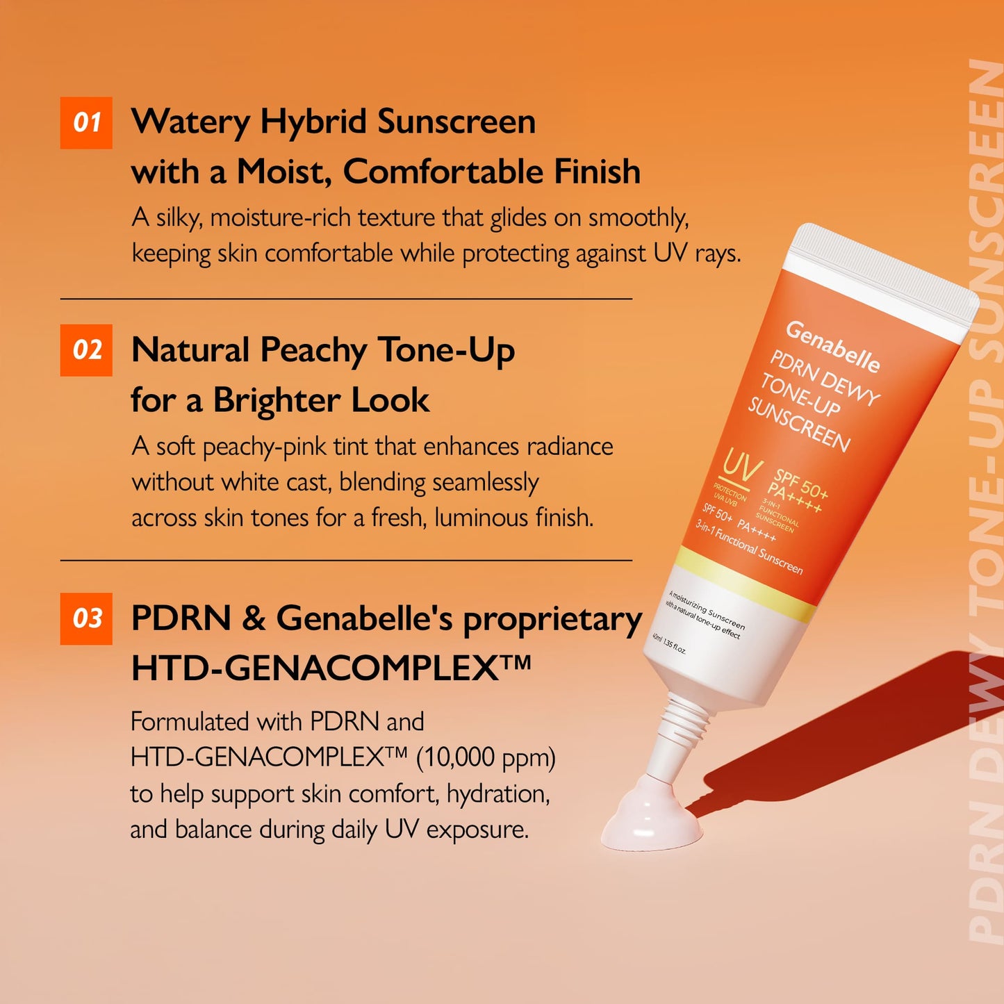 GENABELLE PDRN Dewy Tone Up Sunscreen 40ml