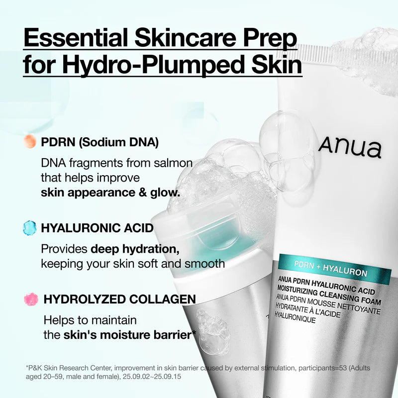 ANUA PDRN Hyaluronic Acid Moisturizing Cleansing Foam 150ml