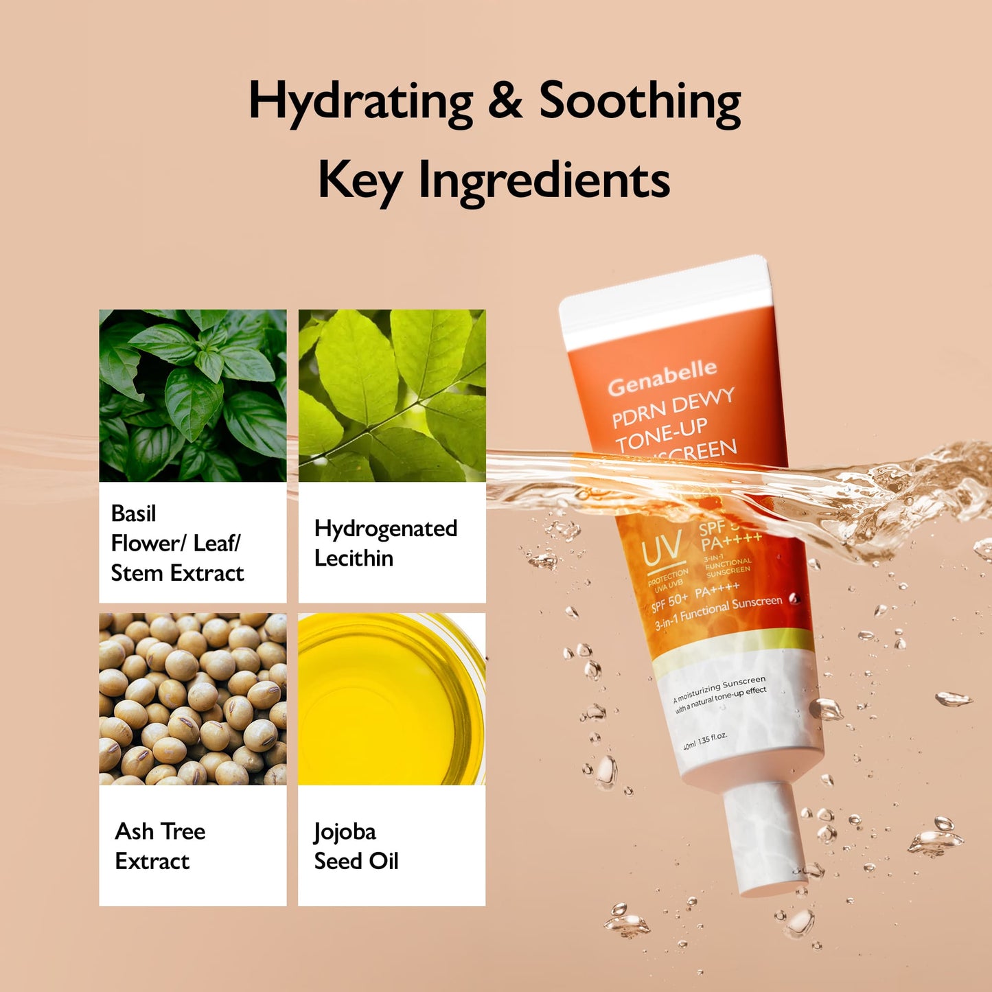 GENABELLE PDRN Dewy Tone Up Sunscreen 40ml