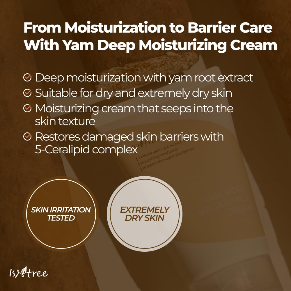 ISNTREE Yam Root Vegan Milk Cream 80ml