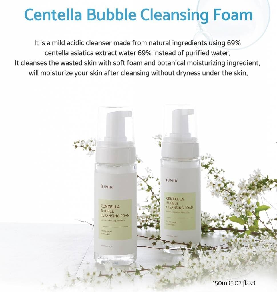 IUNIK Centella Bubble Cleansing Foam 150ml