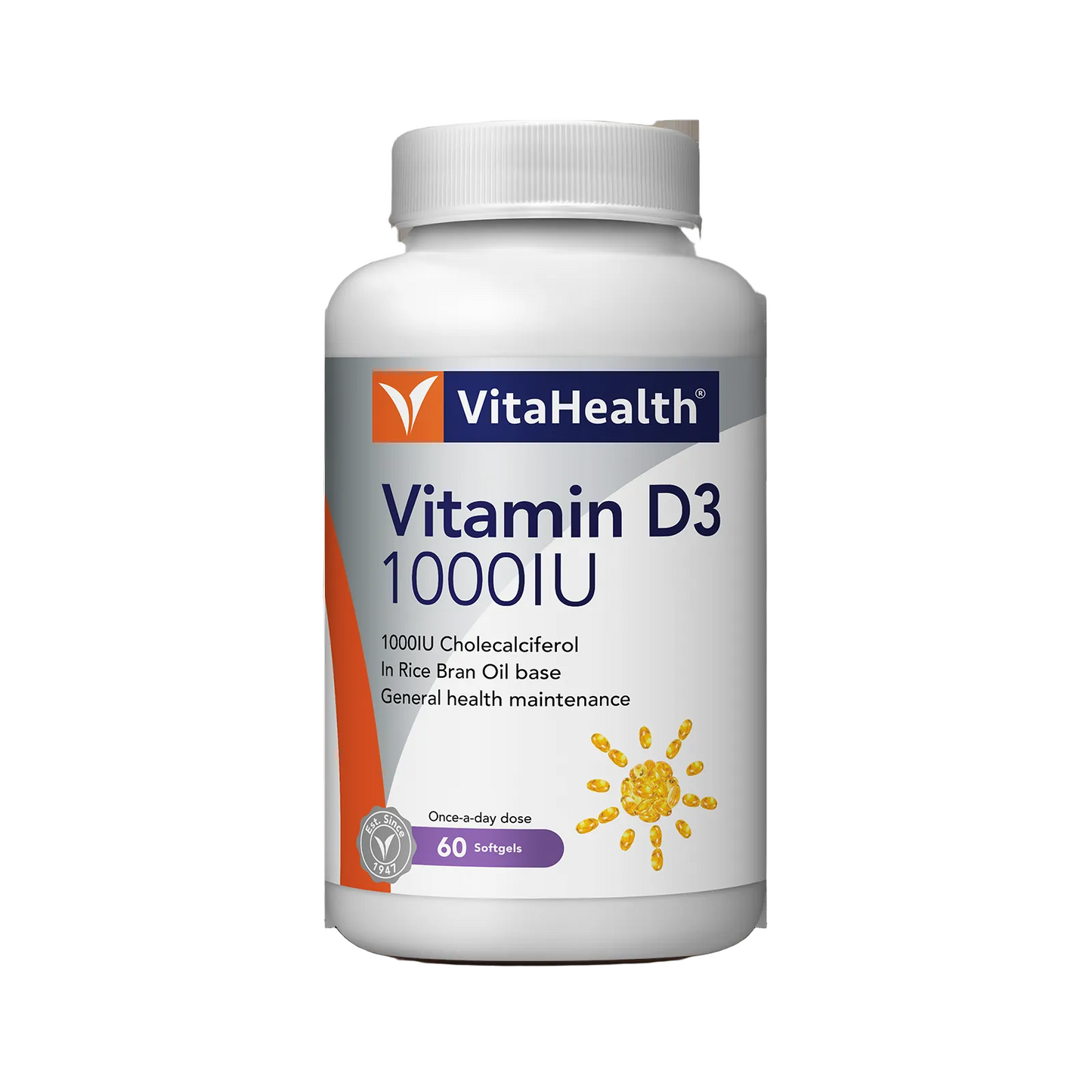 VITAHEALTH Vitamin D3 1000IU (30's/60's/60's + 30's)