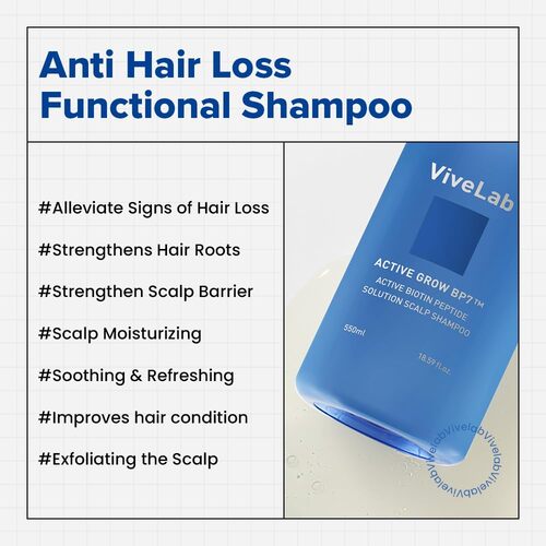 VIVELAB Active Biotin Peptide Solution Scalp Shampoo 550ml
