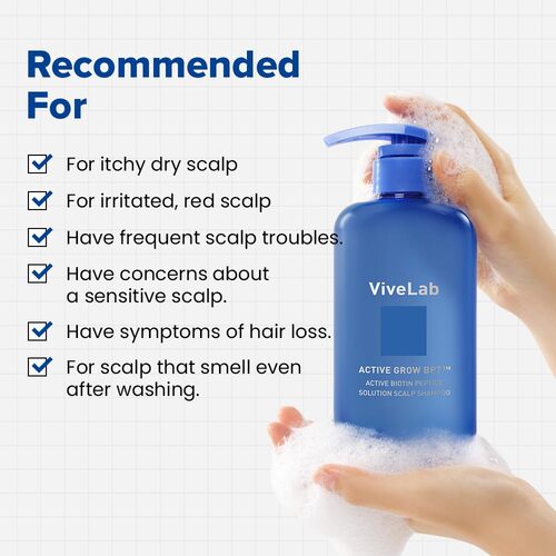 VIVELAB Active Biotin Peptide Solution Scalp Shampoo 550ml