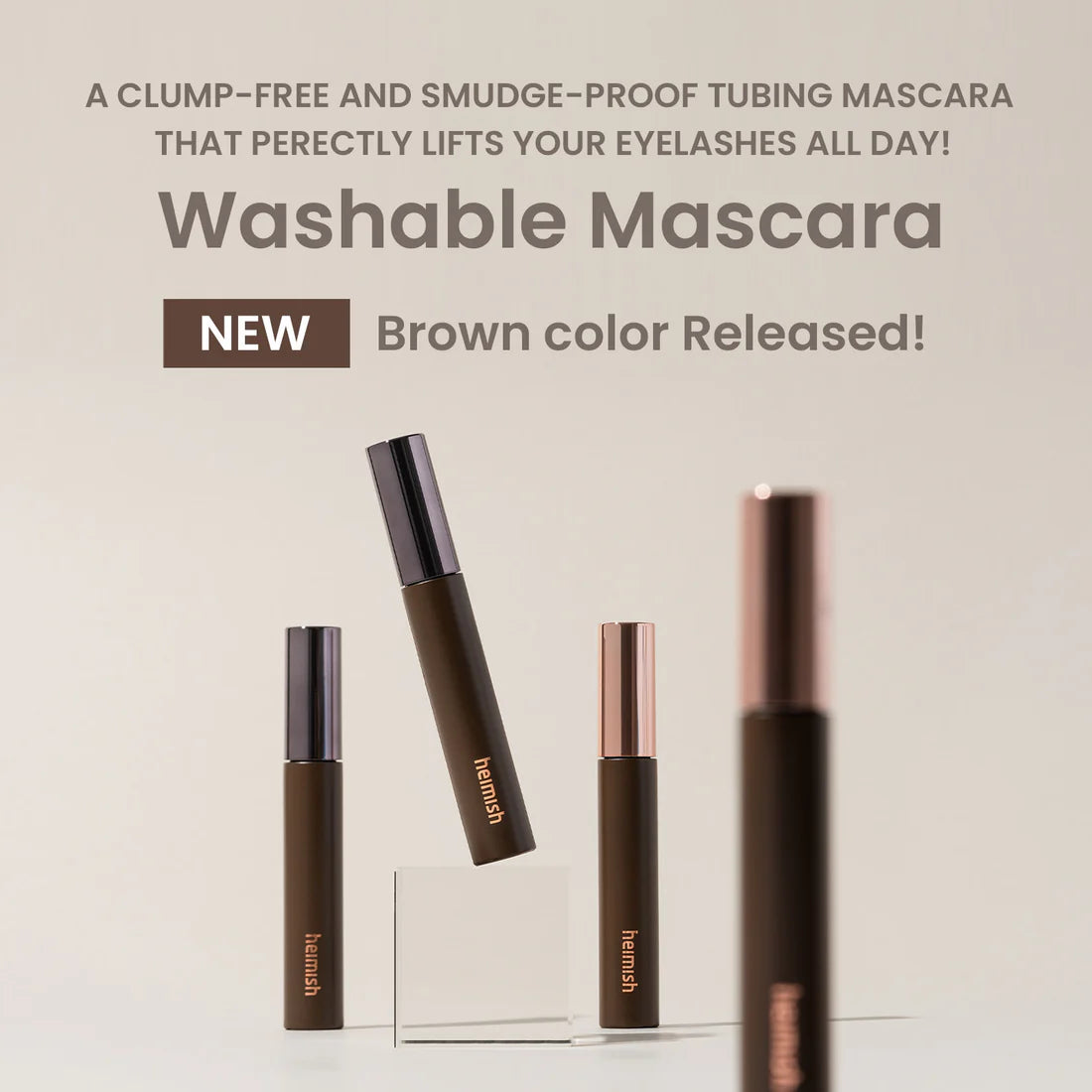 HEIMISH Dailism Smudge Stop Mascara Volume #Brown