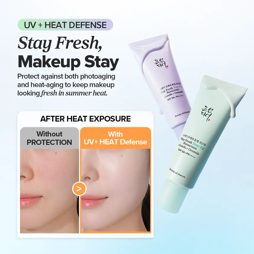 BEAUTY OF JOSEON Stay Fresh Tone Up Sunscreen 50ml (2 Types)
