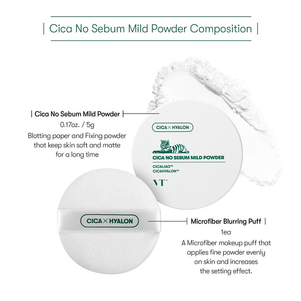 VT COSMETICS Cica No Sebum Mild Powder 5g