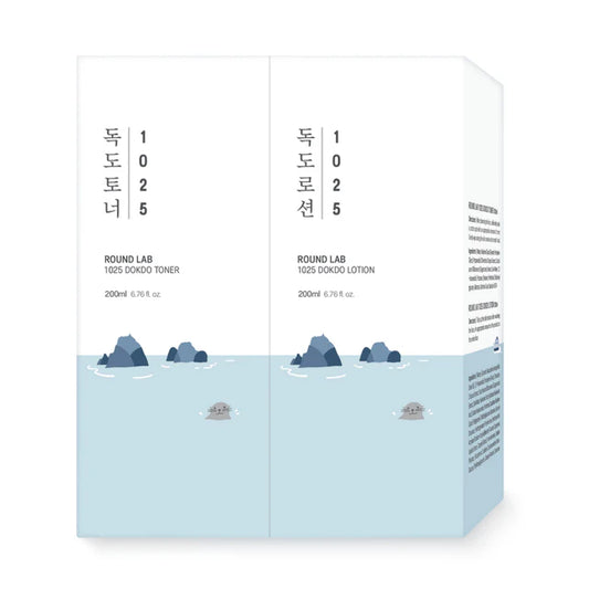 ROUNDLAB 1025 Dokdo Toner 200ml + Dokdo Lotion 200ml Set