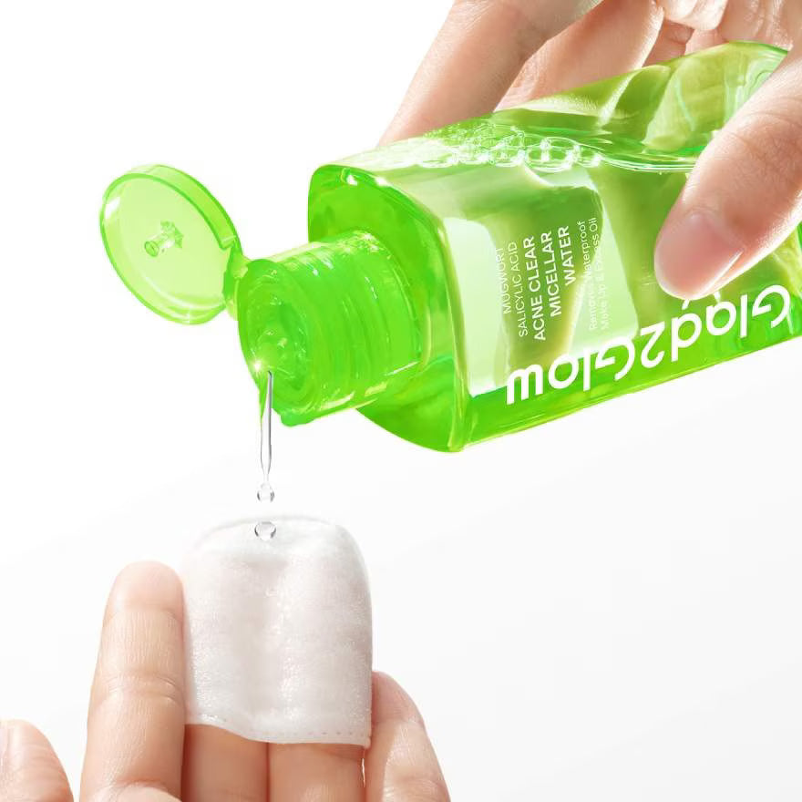 GLAD2GLOW Mugwort Salicylic Acid Acne Clear Micellar Water 300ml