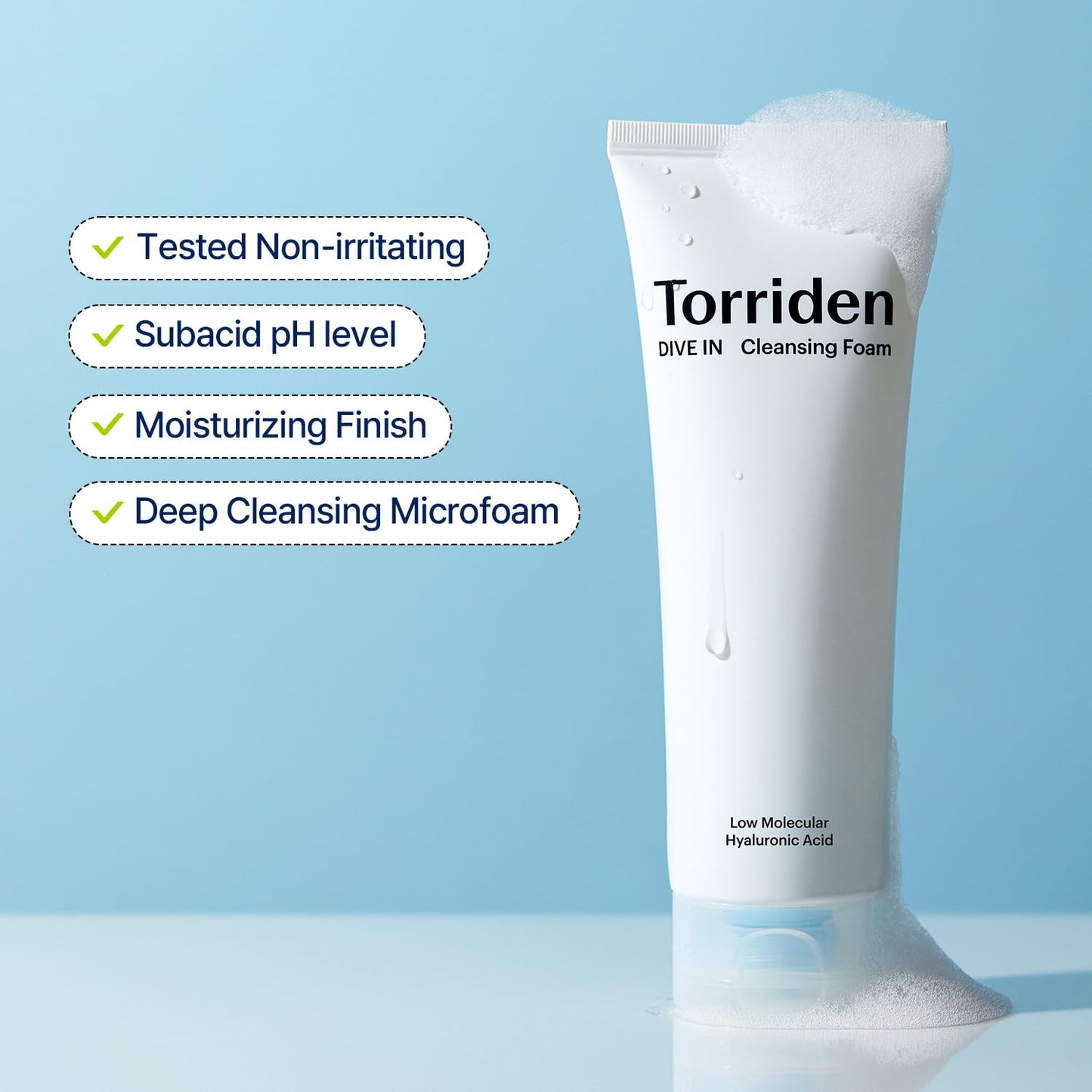 TORRIDEN Dive In Molecular Hyaluronic Acid Cleansing Foam