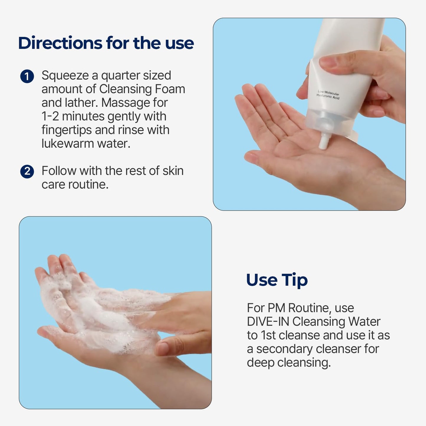 TORRIDEN Dive In Molecular Hyaluronic Acid Cleansing Foam