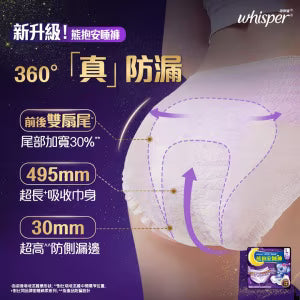 Whisper Koala Overnight Sanitary Panty (3 sizes)