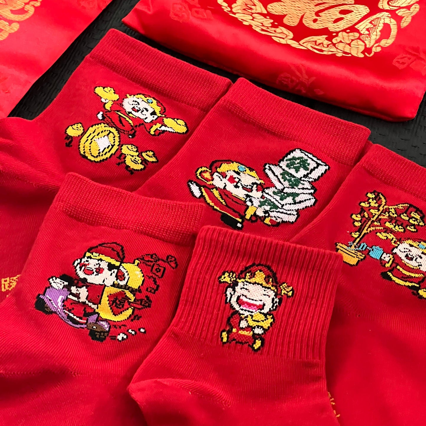 CNY Family Socks (5 Sets of Socks)