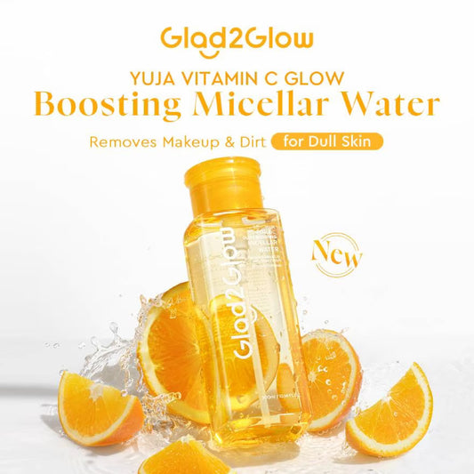 GLAD2GLOW Yuja Vitamin C Glow Boosting Micellar Water 300ml