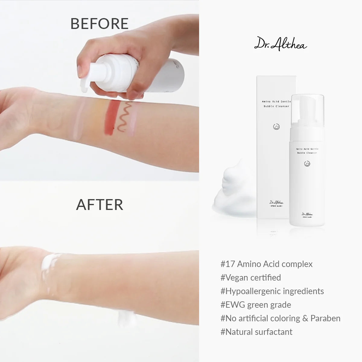 DR ALTHEA Amino Acid Gentle Bubble Cleanser 140ml