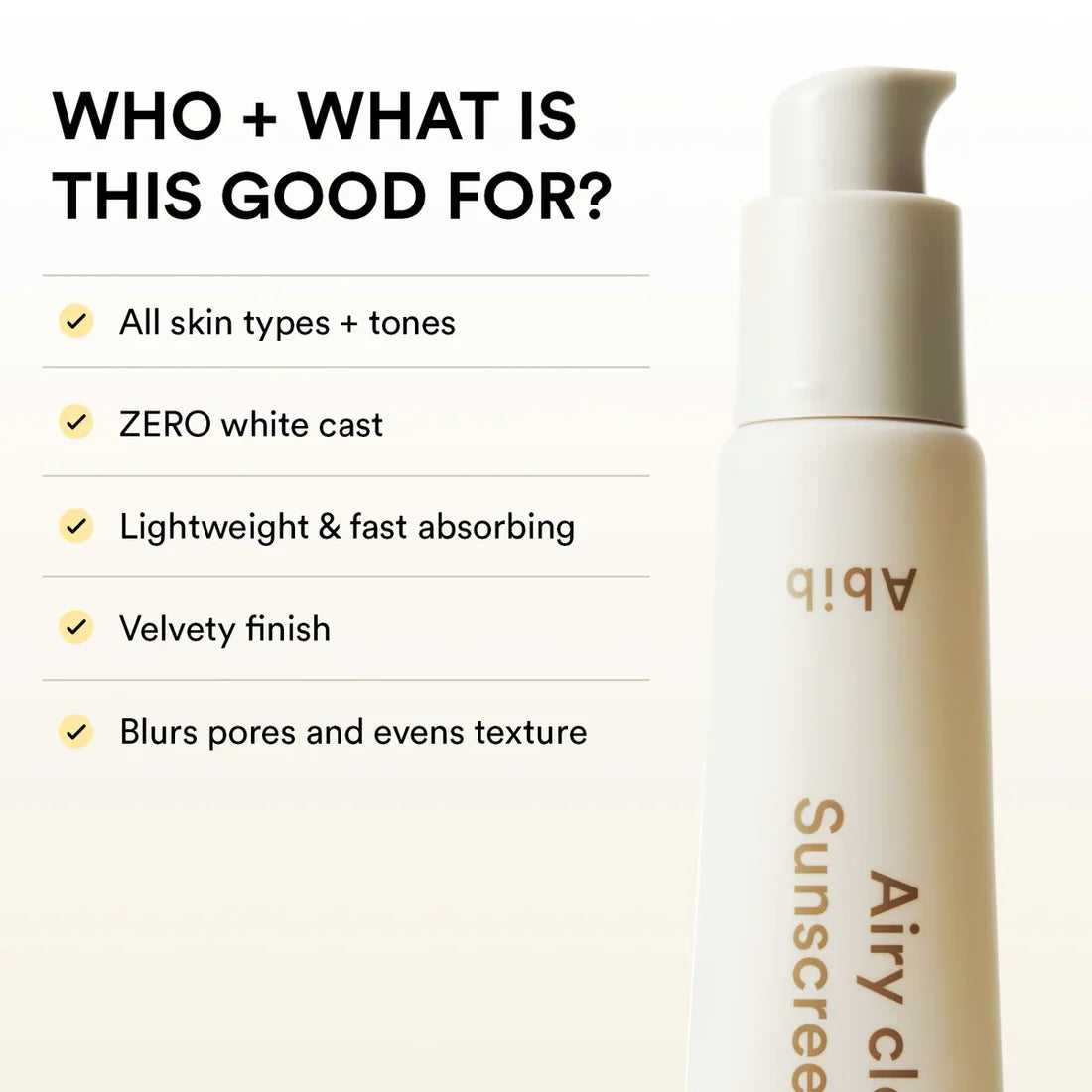 ABIB Airy Clear Sunscreen Gel Smoothing Tube 30ml