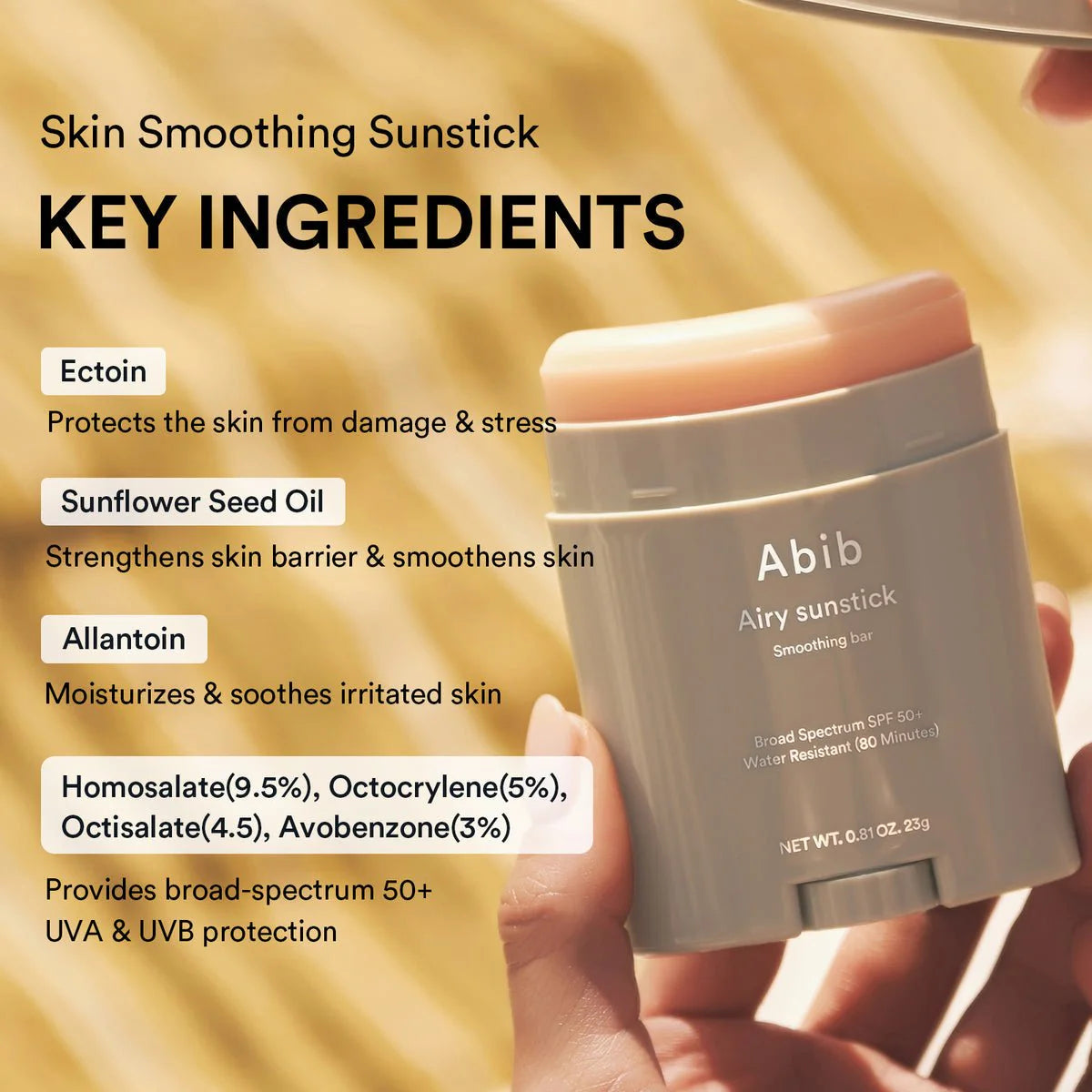 ABIB Airy Sunstick - Smoothing Bar 23g