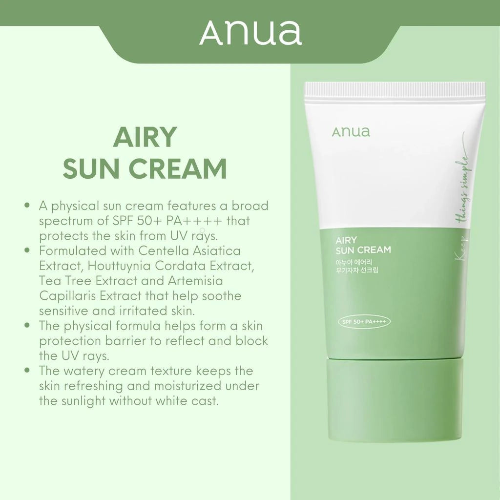 ANUA Airy Sun Cream 50ml