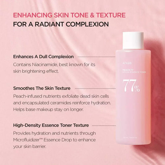 ANUA Peach 77 Niacin Essence Toner 250ml