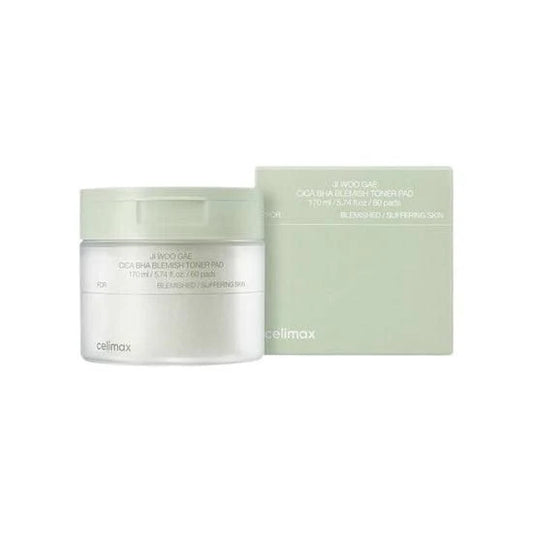 CELIMAX Ji Woo Gae Cica BHA Blemish Toner Pad