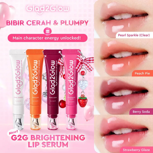 GLAD2GLOW Brightening Lip Serum (6 Shades)
