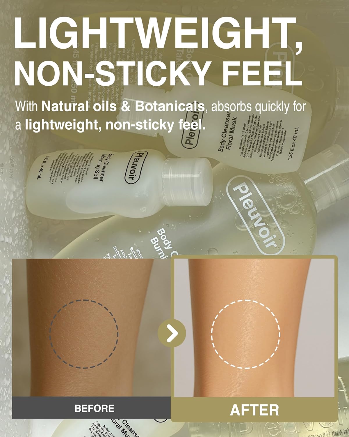 PLEUVOIR Body Cleanser 250ml (3 Scents)