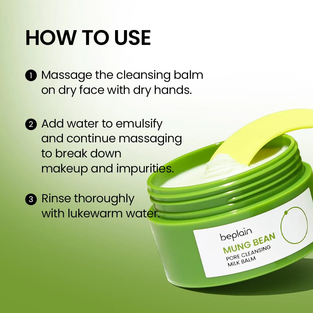 BEPLAIN Mung Bean Pore Cleansing Milk Balm 100ml