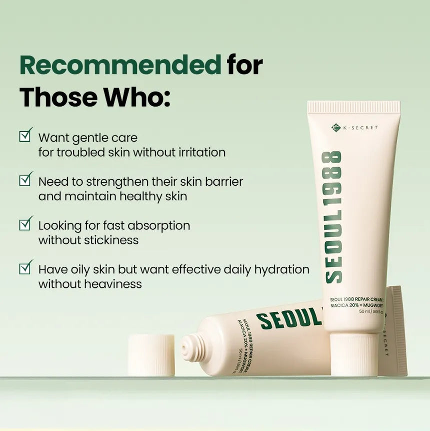 KSECRET Seoul 1988 Repair Cream : Niacica 20% + Mugwort