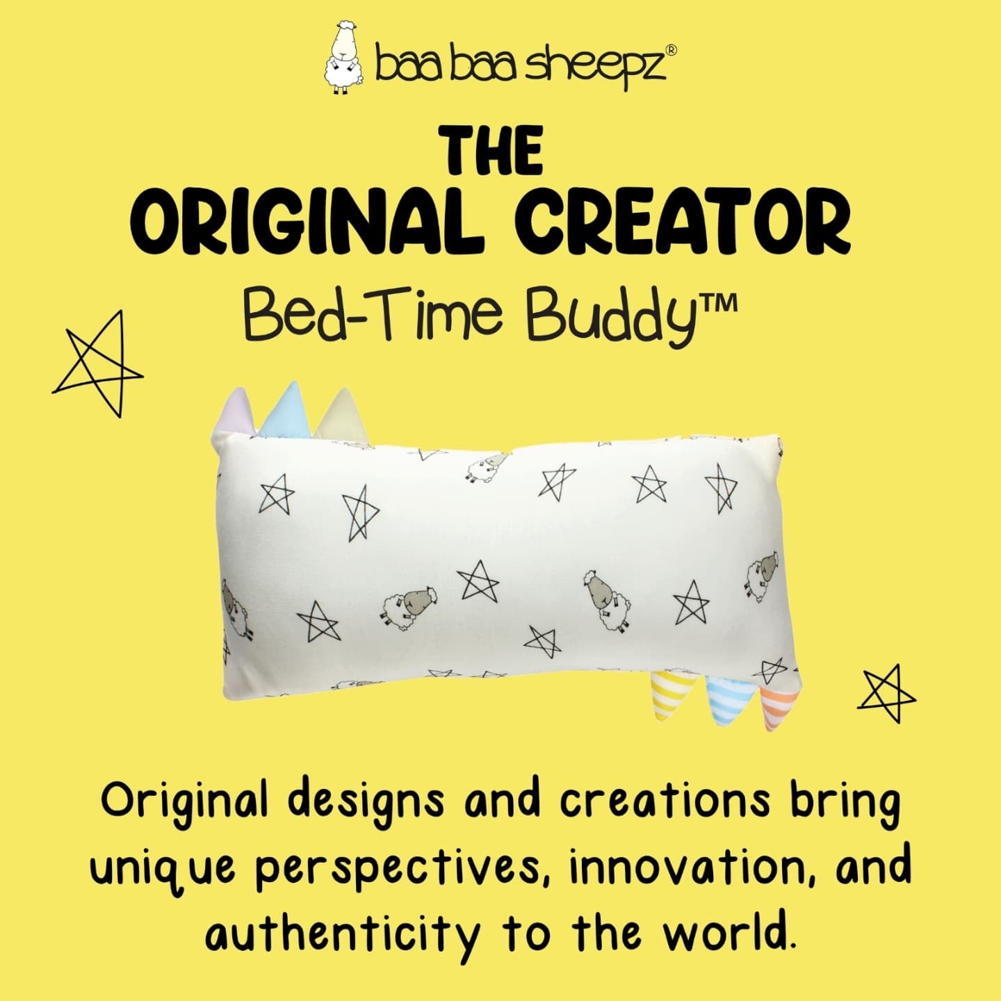 Baabaasheep Bedtime Buddy Pillow