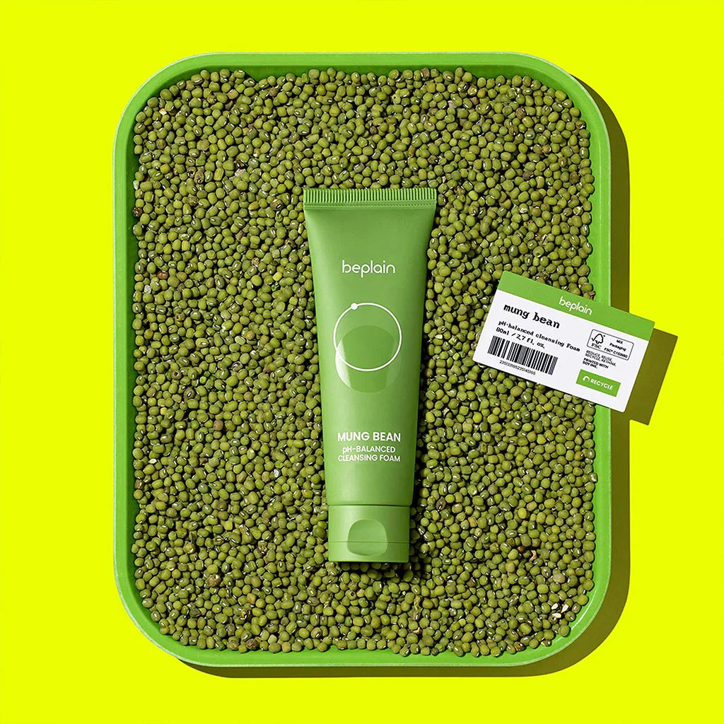BEPLAIN Mung Bean PH Balanced Cleansing Foam (2 sizes)