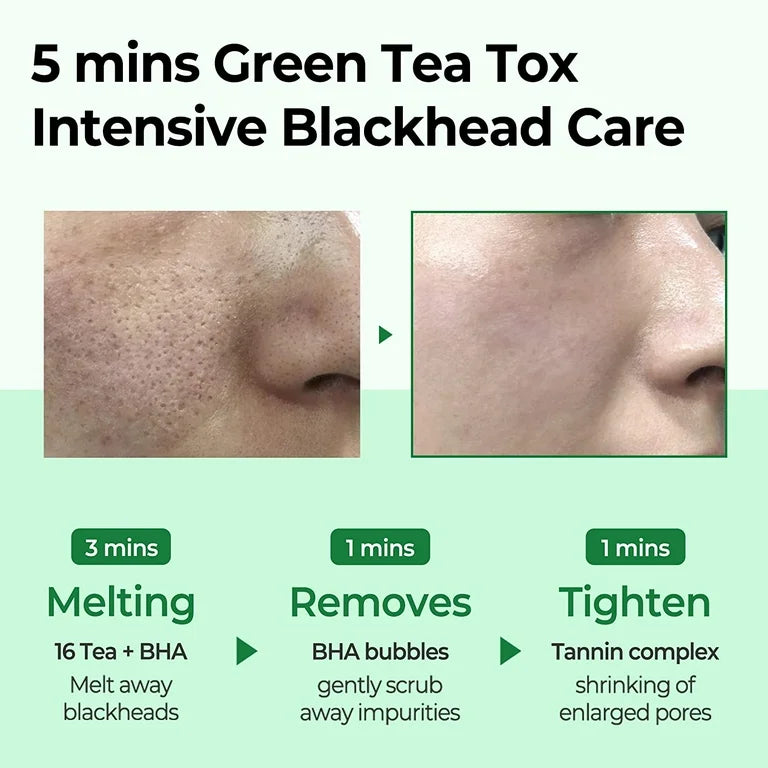 SOMEBYMI Bye Bye Blackhead 30 Days Miracle Green Tea Tox Bubble Cleanser