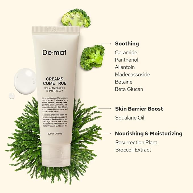DEMAF Creams Come True Squalan Barrier Repair Cream 50ml