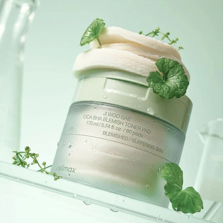 CELIMAX Ji Woo Gae Cica BHA Blemish Toner Pad