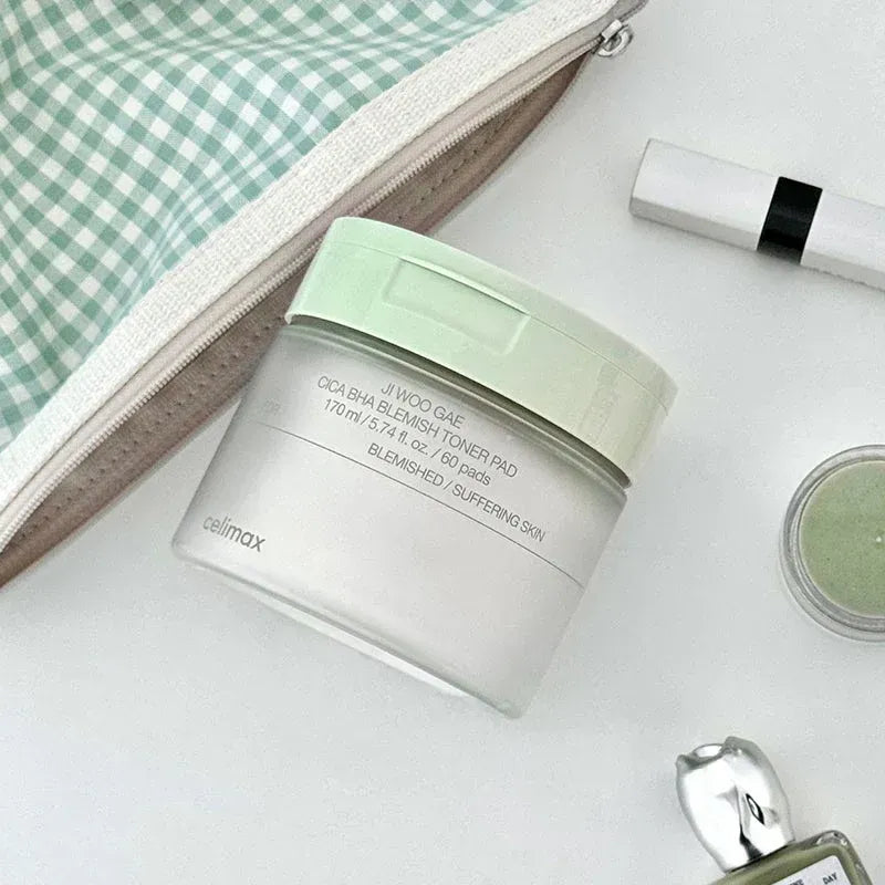 CELIMAX Ji Woo Gae Cica BHA Blemish Toner Pad