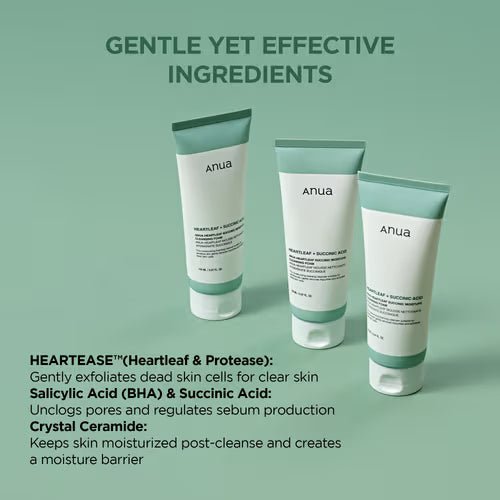 ANUA Heartleaf Succinic Moisture Cleansing Foam 150ml