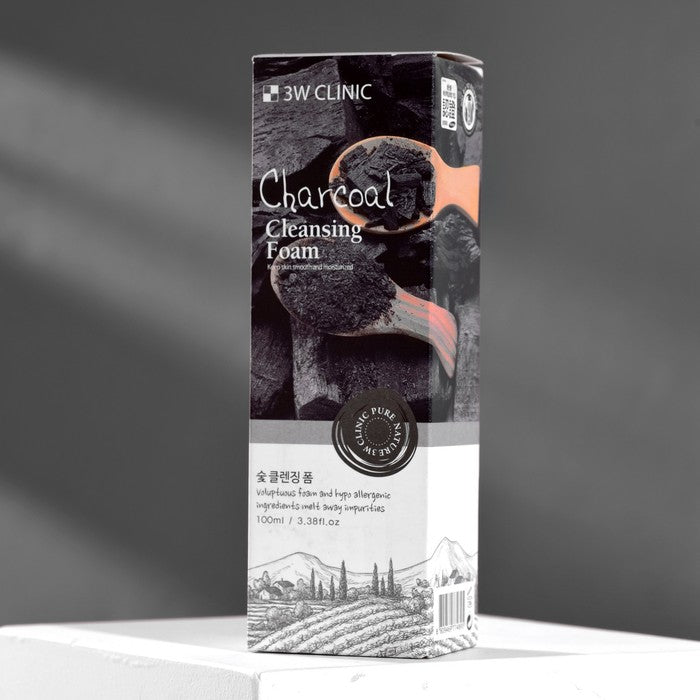 3W CLINIC Charcoal Cleansing Foam