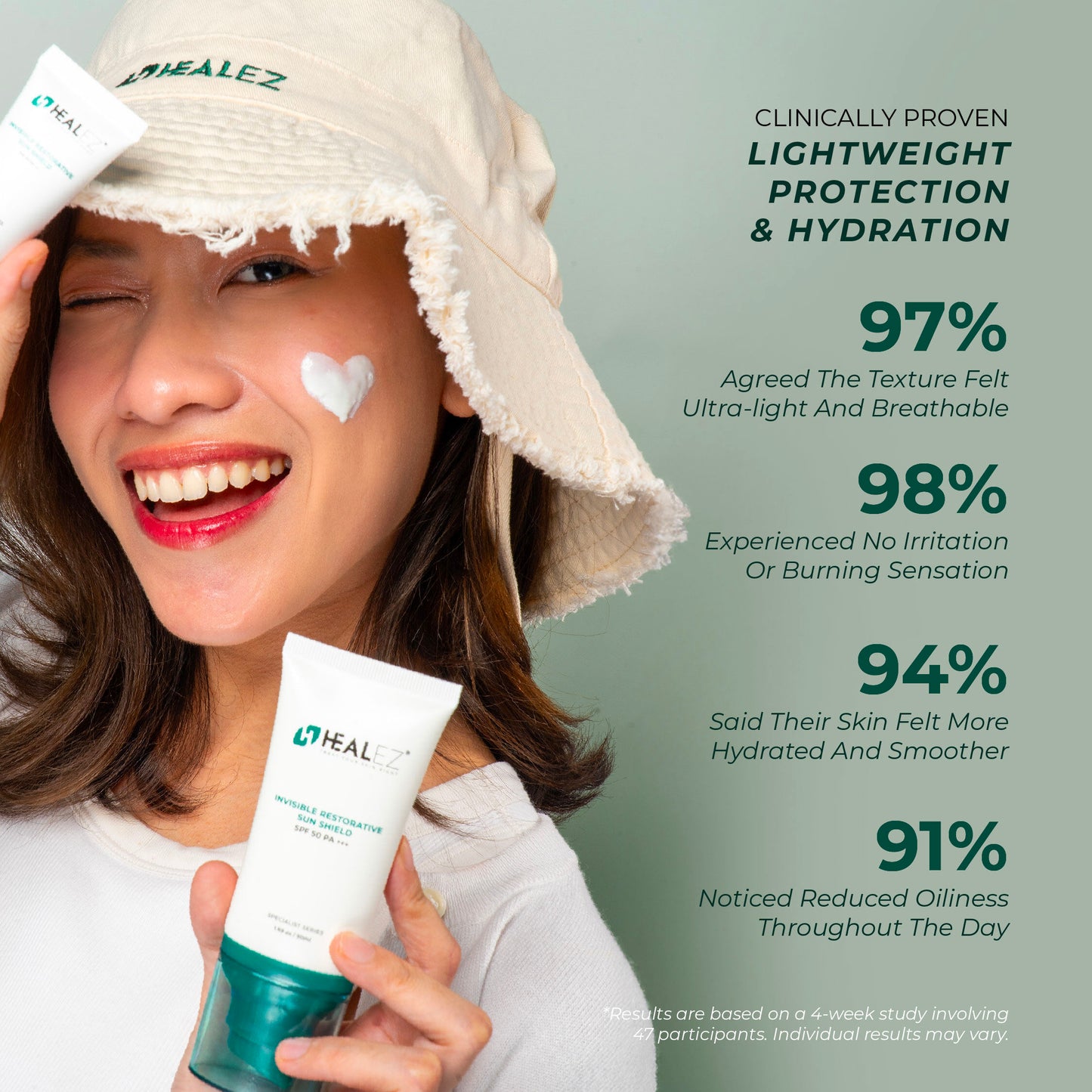 Healez Invisible Restorative Sun Shield (2 sizes)