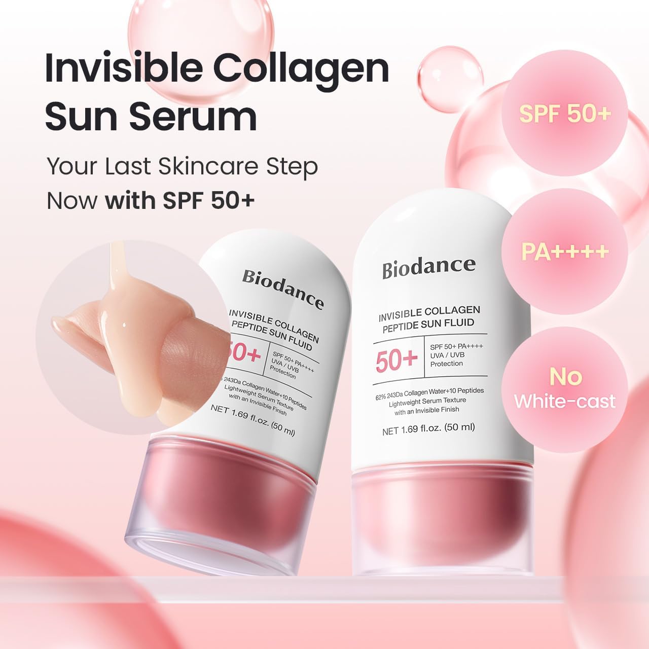 BIODANCE Invisible Collagen Peptide Sun Fluid 50ml
