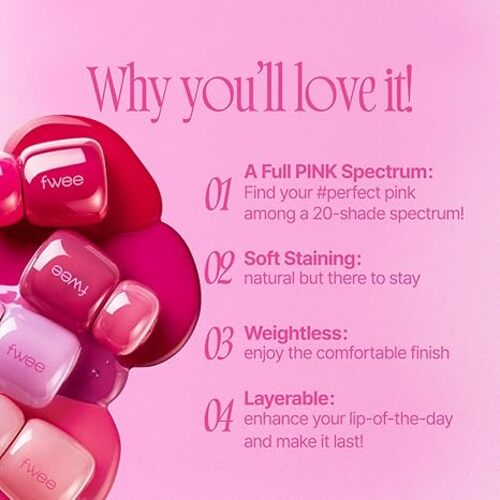 FWEE Pink Obsession Stay-Fit Lip Tint (2 Shades)