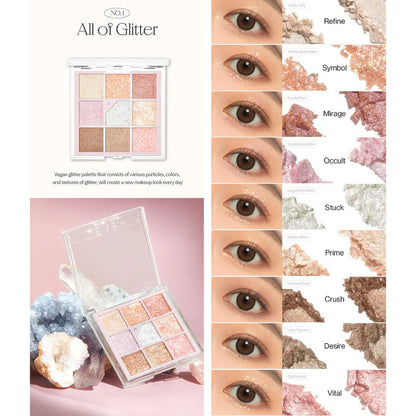 UNLEASHIA Glitterpedia Eye Palette 6.6g (6 Shades)