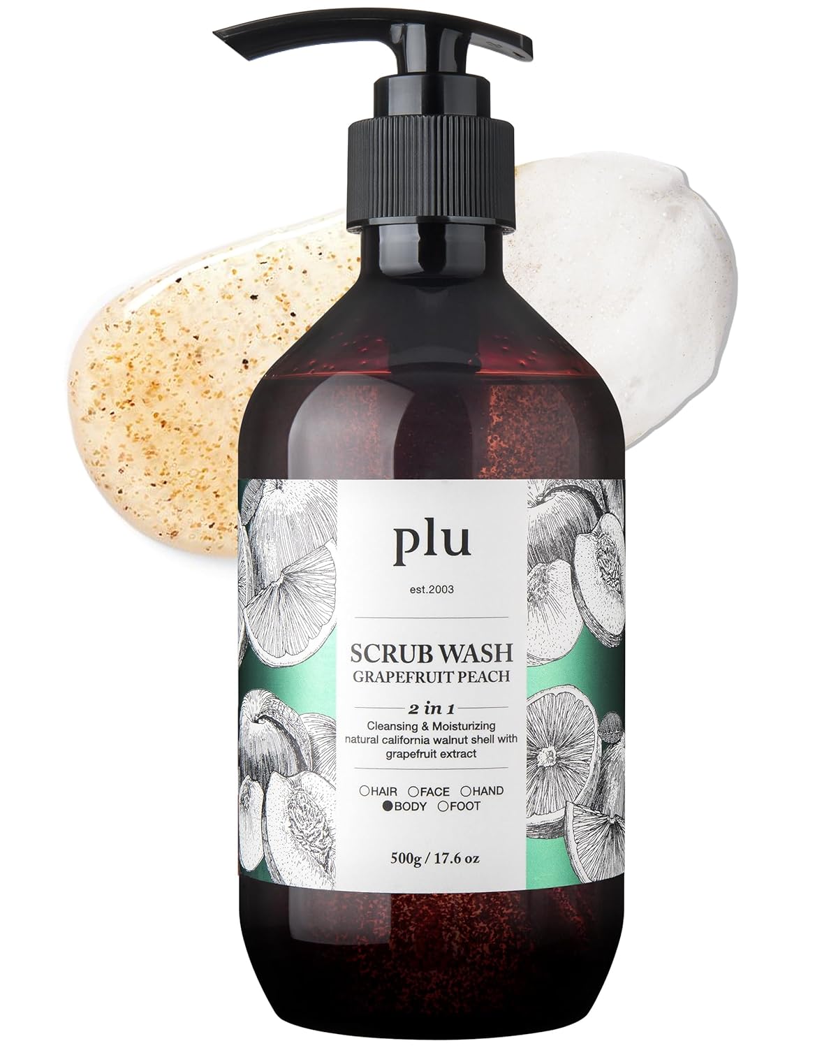 PLU Scrub Wash 500g (2 Scents)