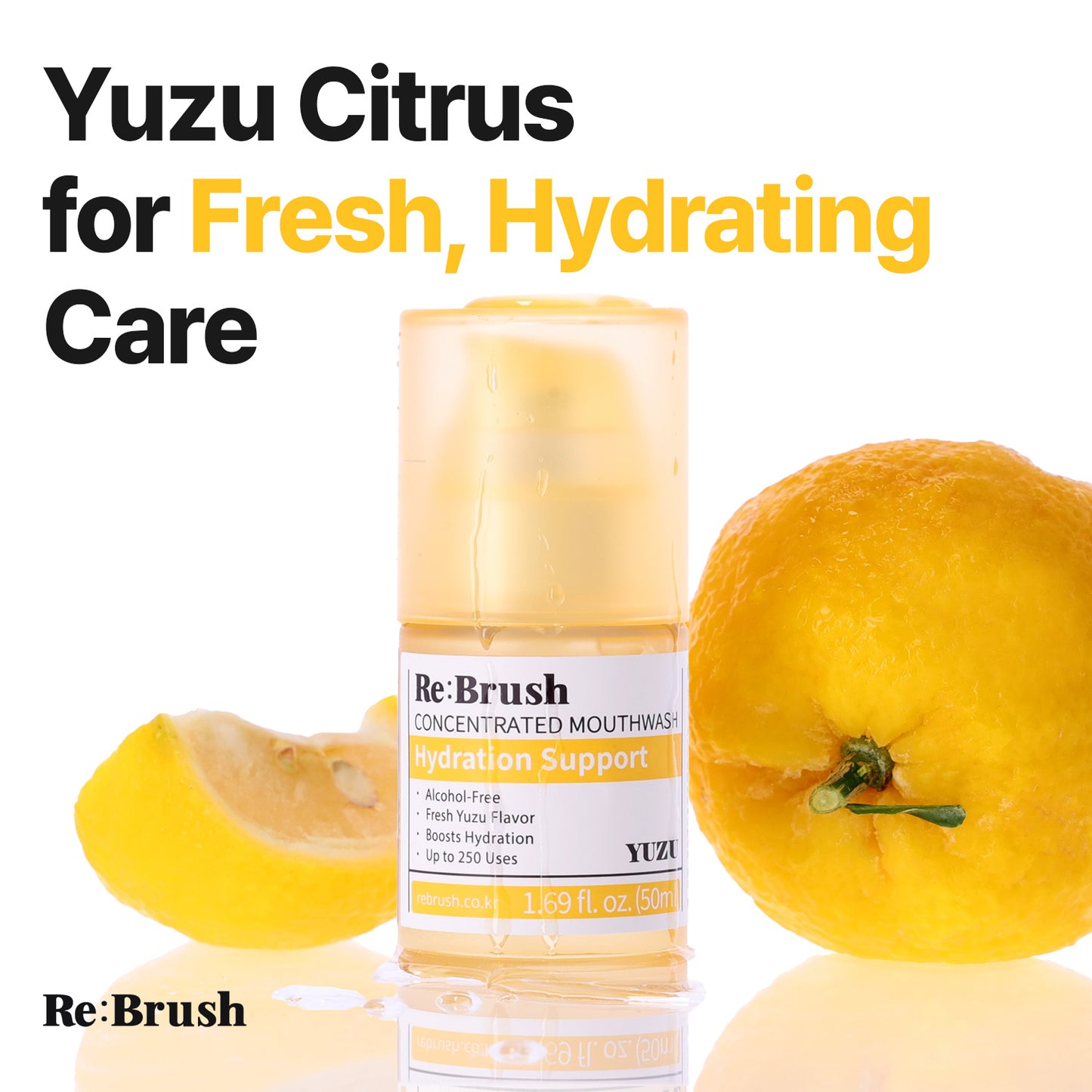 REBRUSH Concentrated Mouthwash - Yuzu, Peach, Clove, Treevera